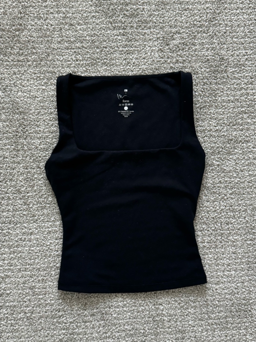 CSB Form Scoop Black Tank Size XS